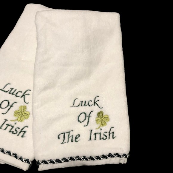 Aussino “Luck of the Irish” Hand Towels, Guest Towels x2 - Picture 3 of 9